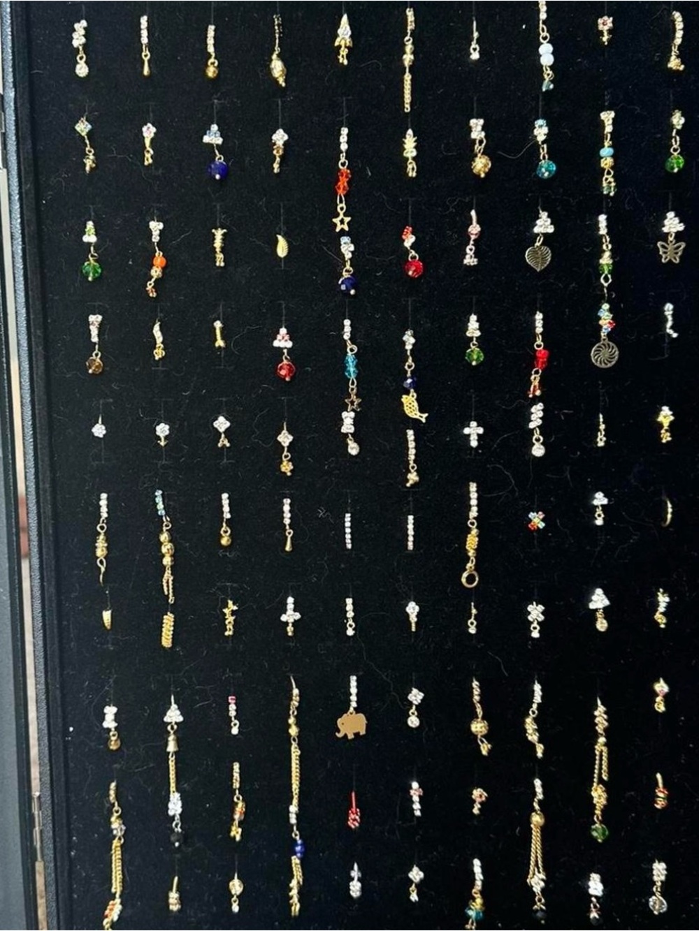 MYSTERY BOX 10 Dangle Nose Rings - Pack of Assorted Charms